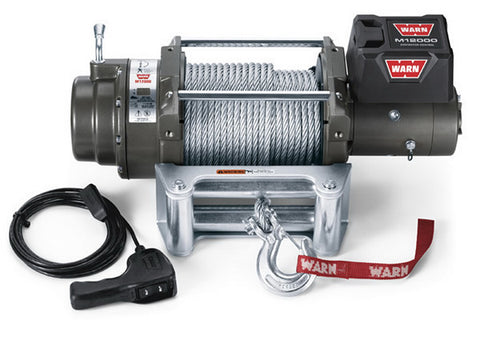 M12000 - Warn Winch ,12000 lb. - w/Roller Fairlead, Wire Rope