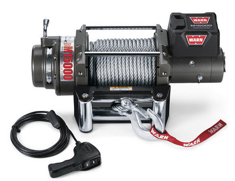 M15000 - Warn Winch,15000 lb.- w/Roller Fairlead, Wire Rope