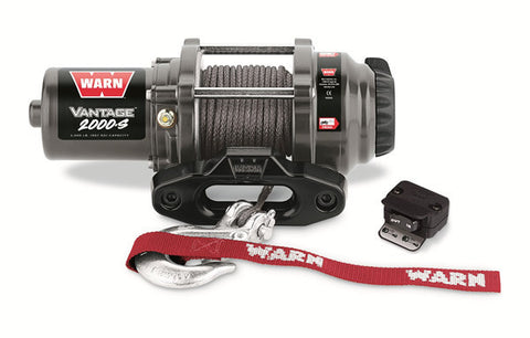 Vantage 2000 S - Warn Winch - 2000 lb. - W/Synthetic Rope