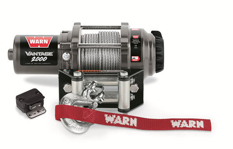 Vantage 2000 - WARN Winch - W/Roller Fairlead, Wire Rope